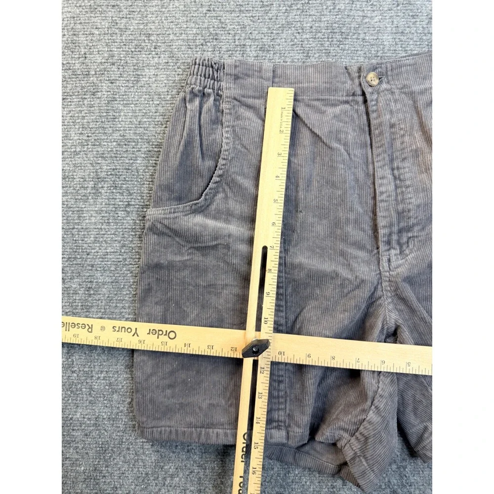 Vintage JJS Corduroy Shorts Mens 32 Gray Cotton Heavyweigh Hiking Workwear Kenya